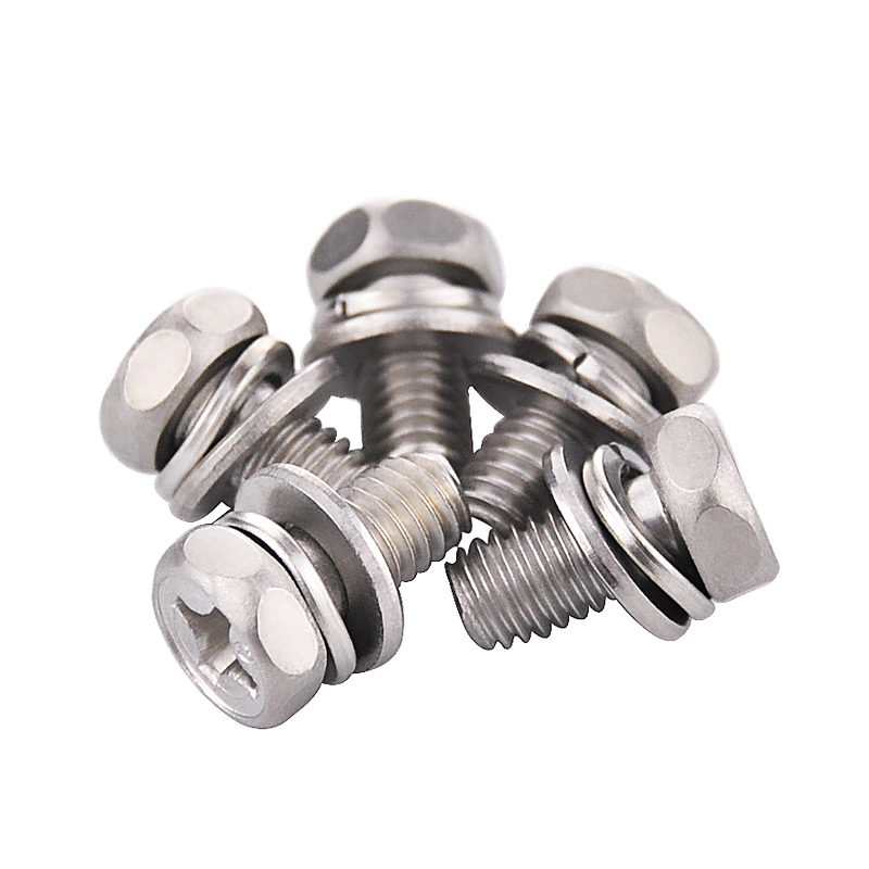 External head cross slot washe