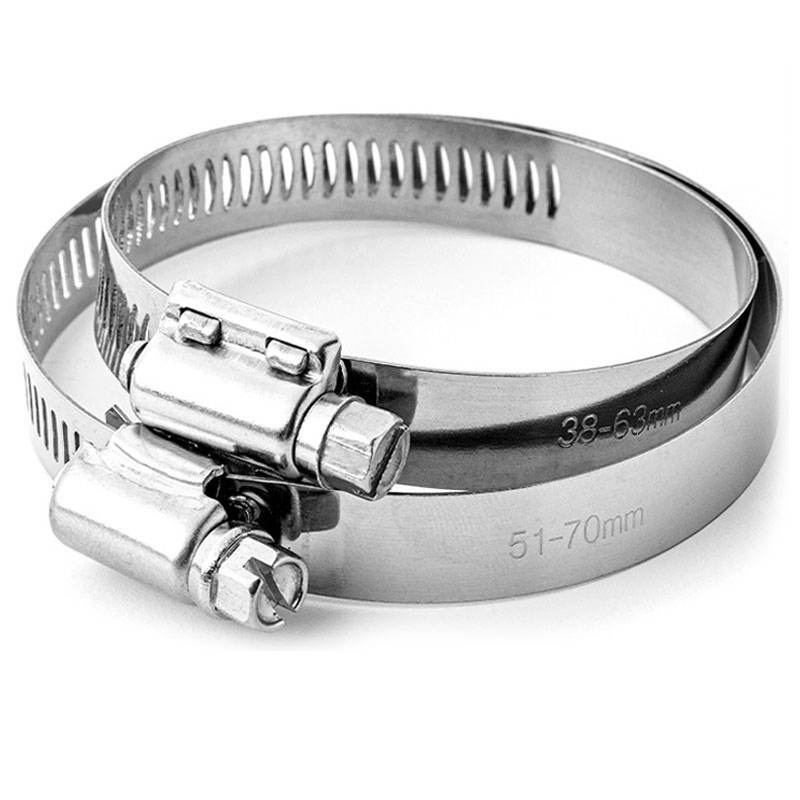 Stainless steel Worm Drive Hose Clamp Adjustable Pipe Clamp